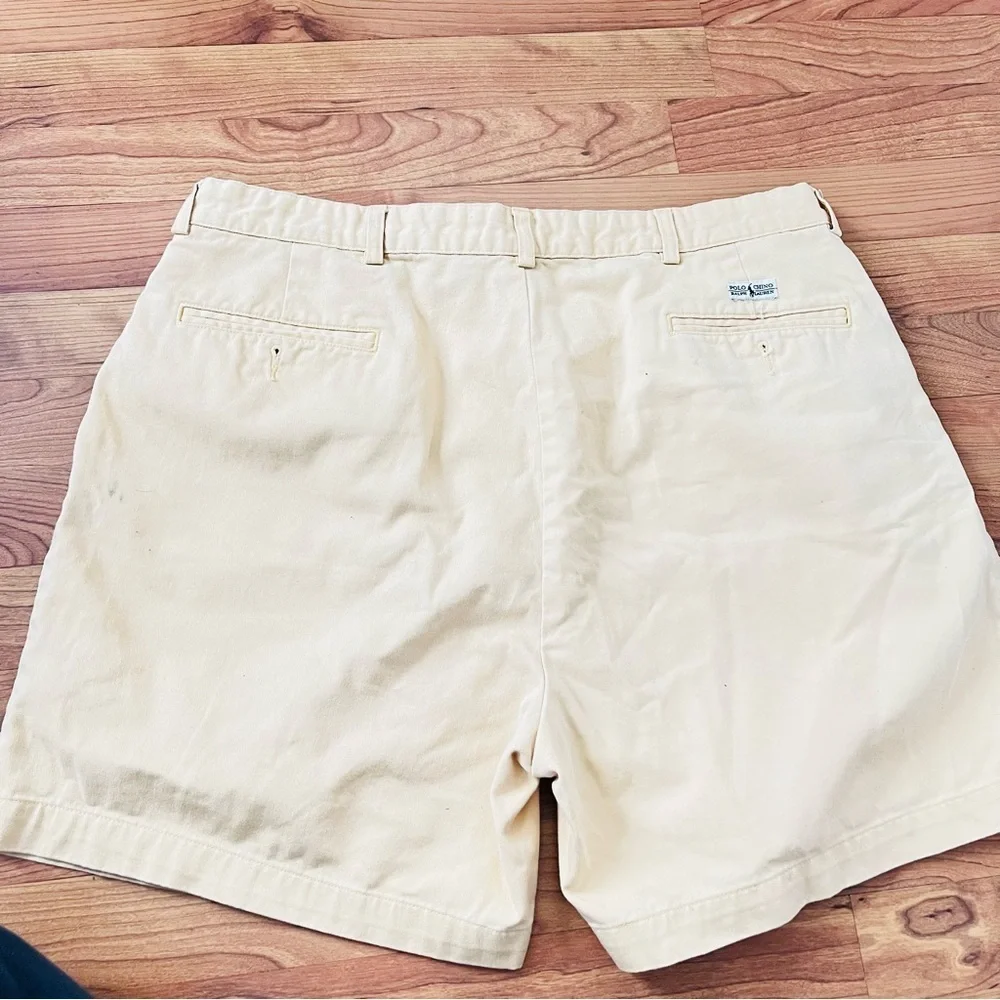 Polo Ralph Lauren Men’s butter yellow chino Shorts old money Summer
